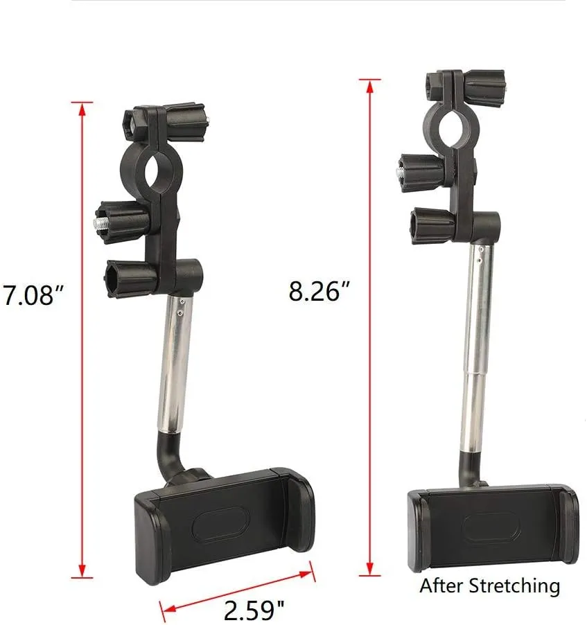 Adjustable cradle clip for secure mobile phone grip in car