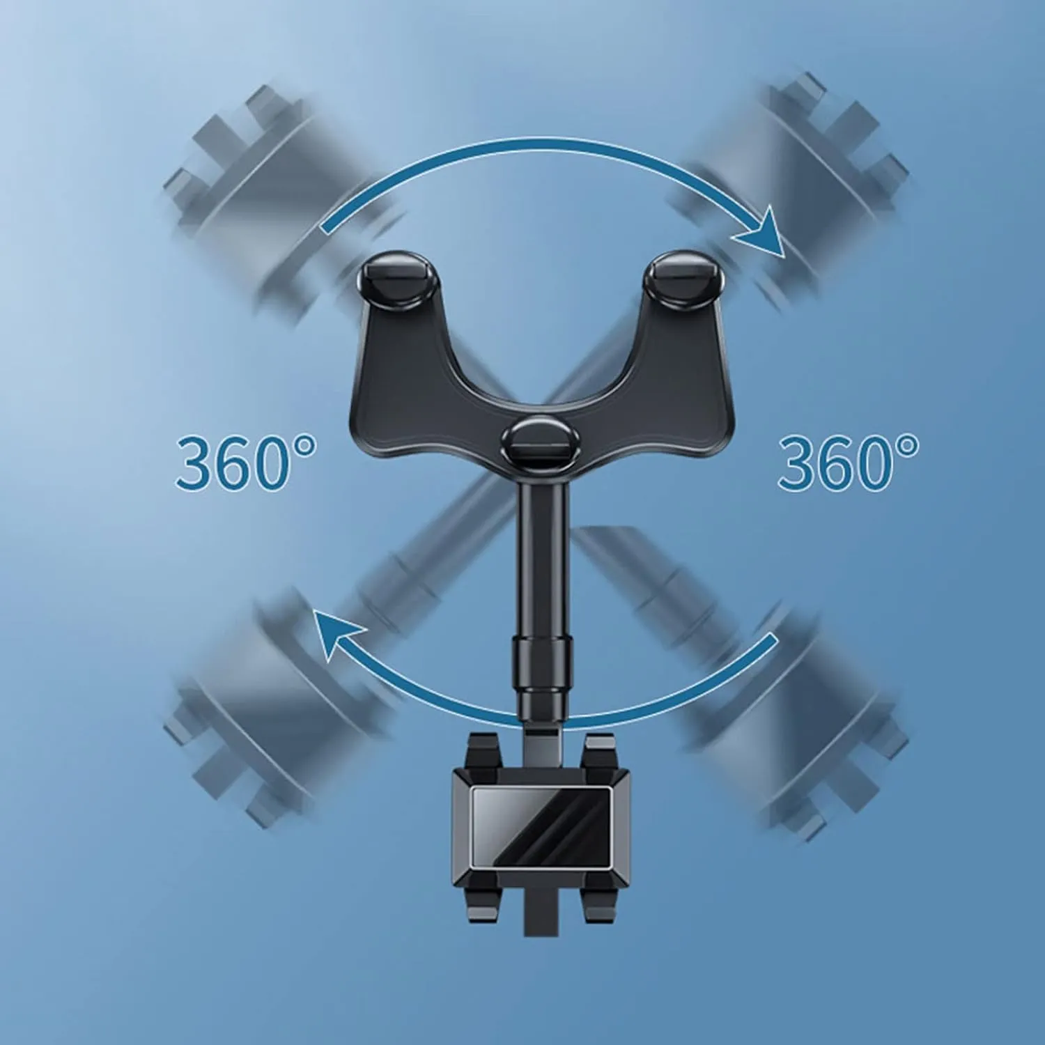 Universal Compatibility Rearview Mirror Mobile Holder