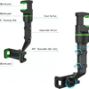 Rotating Car Phone Cradle with Secure Clamp