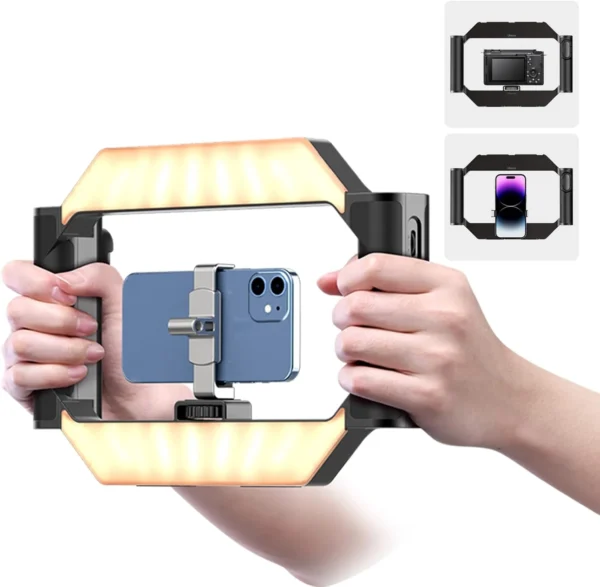 Professional LED fill light for vlogging and photography