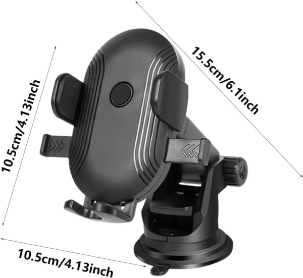 Universal smartphone cradle for car vent mounting