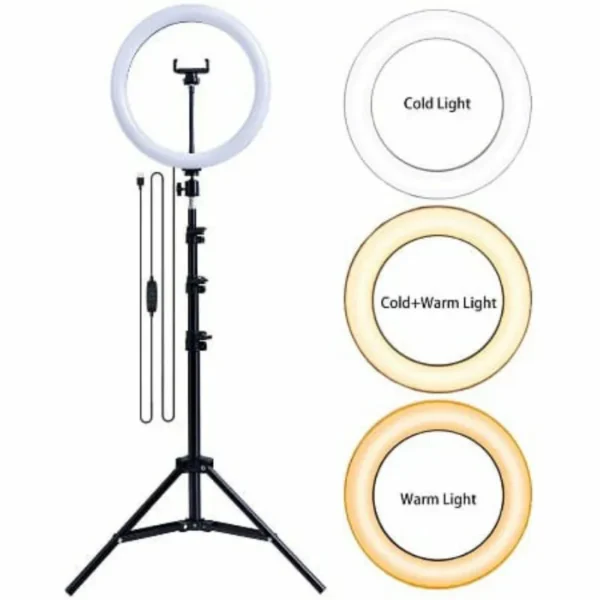 26CM LED Ring Light with Universal Phone Holder