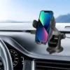Car phone holder with strong grip and anti-slip clip