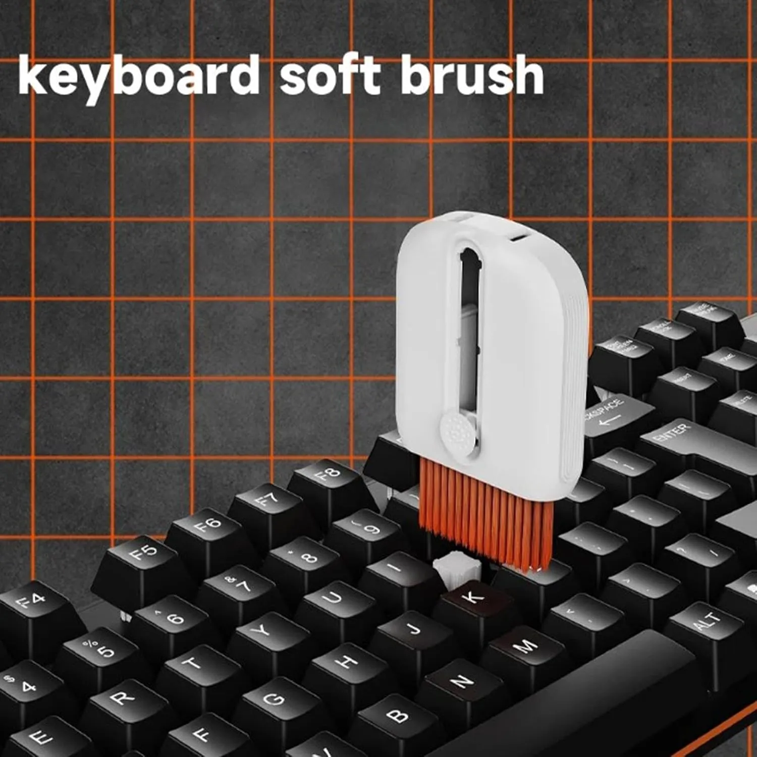 Keyboard Cleaning Kit with Anti-Static Soft Brushes & Air Blower