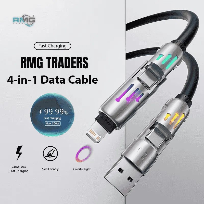 240w 4 in 1 multi device charging cable