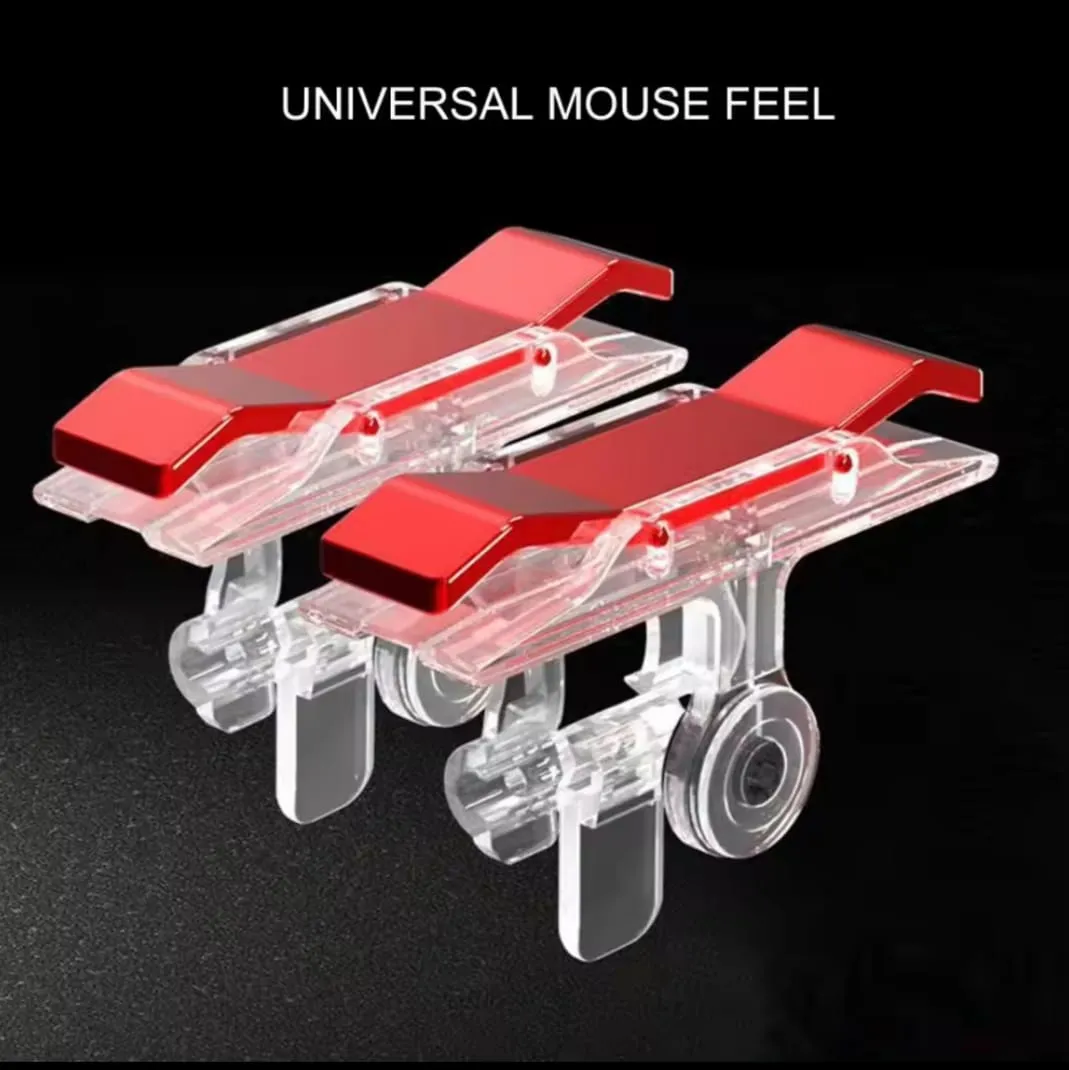 PUBG trigger red & transparent double-sided controller