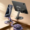 Metal Mobile Phone and Tablet Holder | 360° Rotation | Sturdy Iron Stand | Universal Compatibility | Non-Slip Base