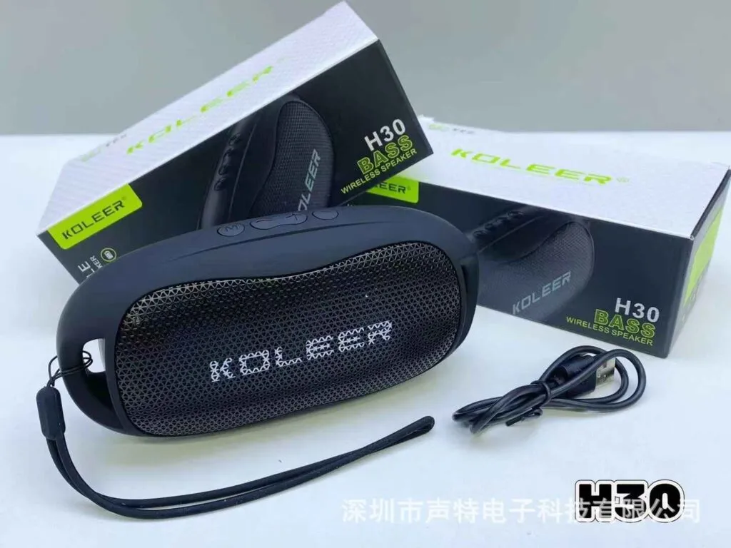 KOLEER H30 Mini Speaker with FM Radio & TF Card Slot