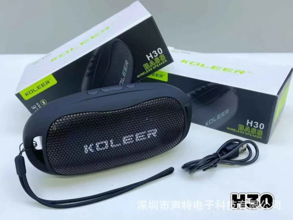 KOLEER H30 Mini Speaker with FM Radio & TF Card Slot