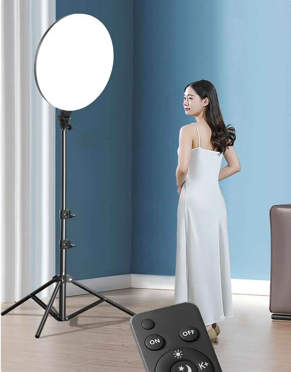 Large LED Beauty Light for Makeup & Glamour Photography
