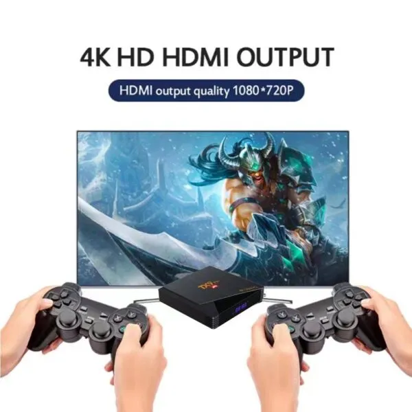 Plug & Play Video Game Console with Wireless Controllers