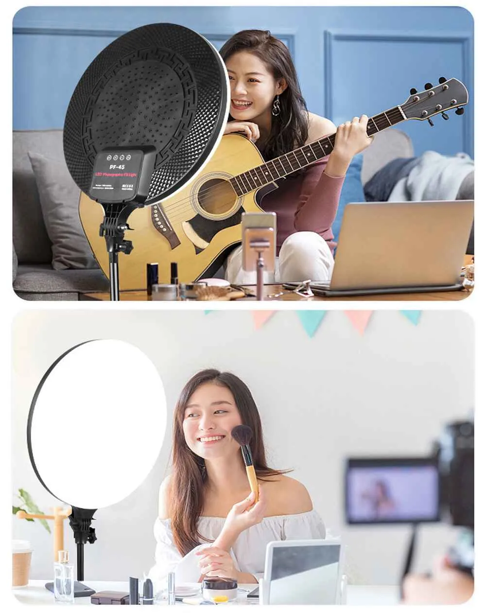LED Video Light for YouTube, TikTok & Instagram Creators