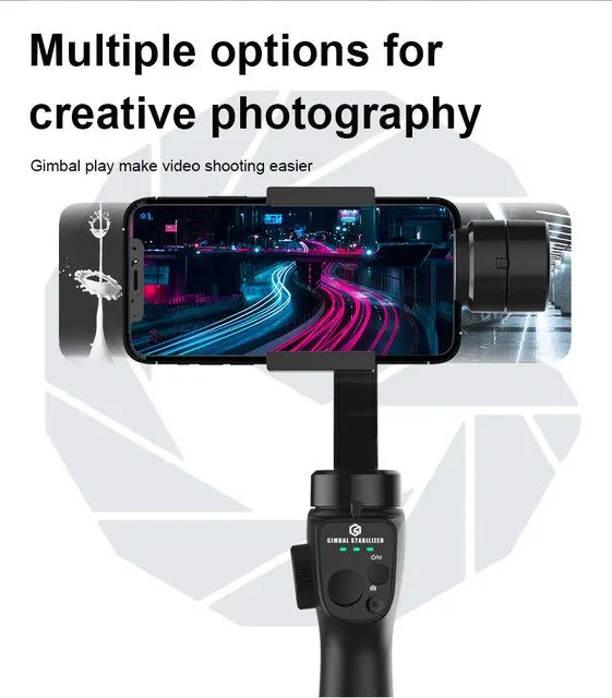 F10 3-Axis Gimbal Stabilizer Foldable for Smartphone
