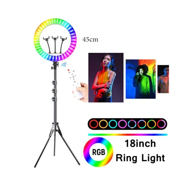 RGB LED 45cm 3D45 – Multi-Color Dimmable LED Light for Photography