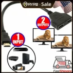 2-Port HDMI Splitter – Plug and Play Setup