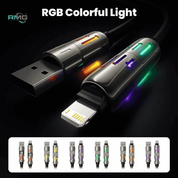 240W 4-in-1 super fast charging cable