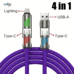 240W 4-in-1 super fast charging cable