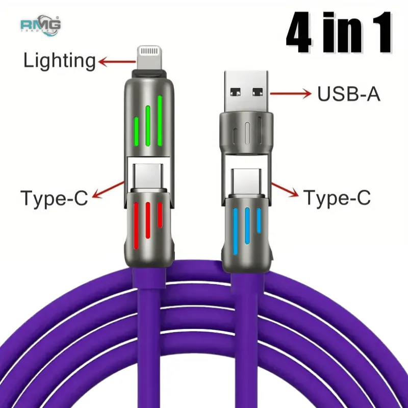 240W 4-in-1 super fast charging cable