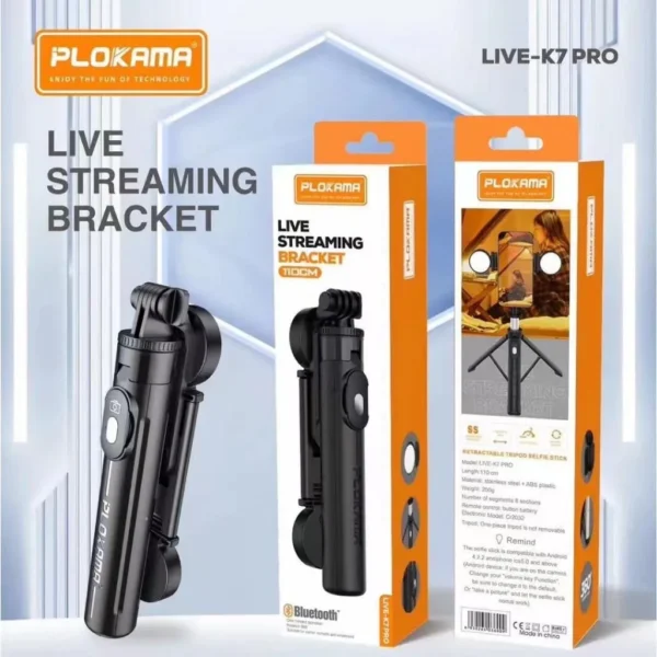 Plokama Live K7-Pro Extendable Tripod for Live Streaming