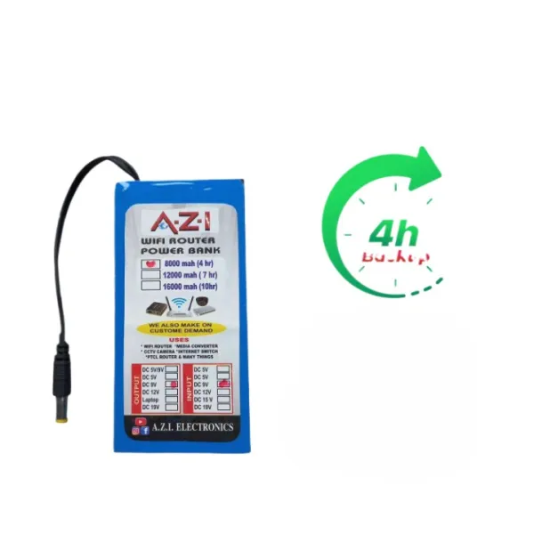 Mini UPS for Fiber Optic Routers – Long Backup Battery