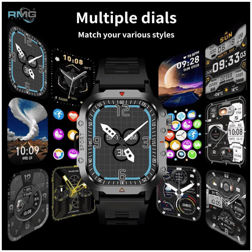 Multi-Function Smartwatch with SpO2 Monitor & Notification Alerts
