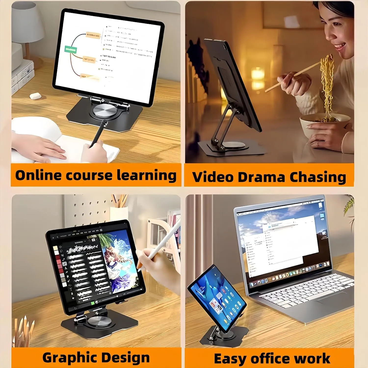 Adjustable Desktop Stand for iPad and Tablets