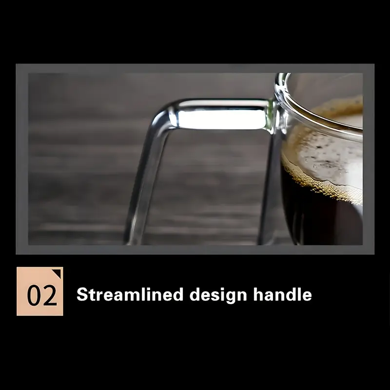 Transparent Double Wall Glass Mug for Tea & Coffee Lovers