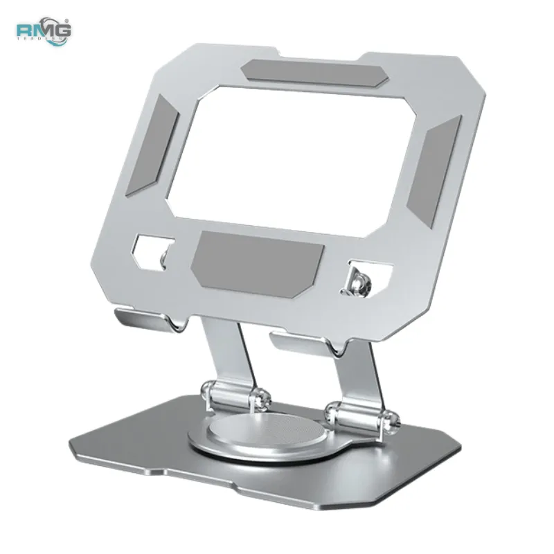 Portable Metal Tablet Holder with 360° Rotation
