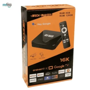 Tech Master Android TV Box with voice remote, 4K streaming