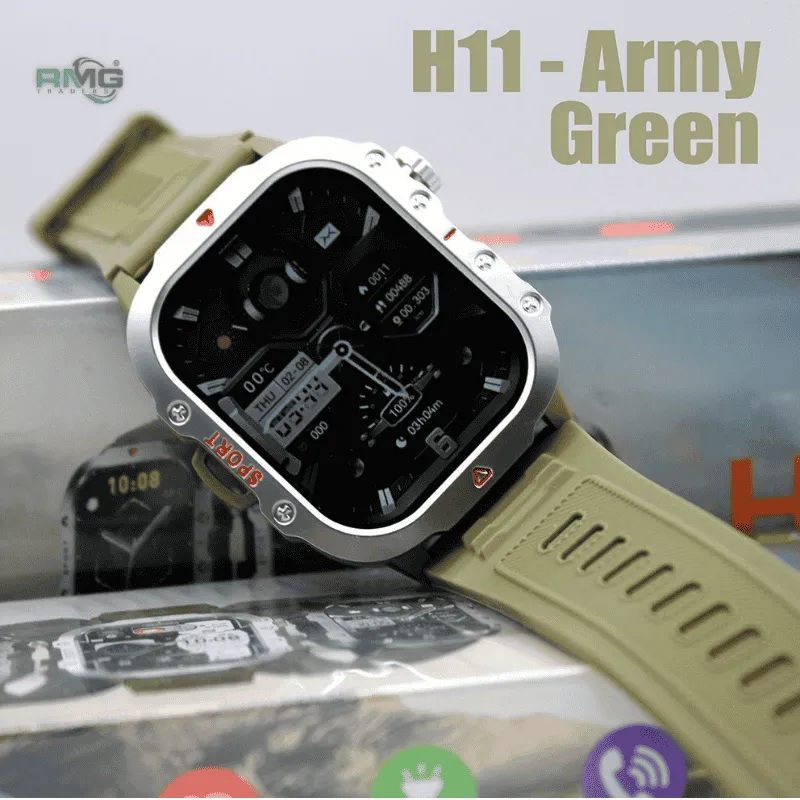 H11 smart watch with heart rate monitor