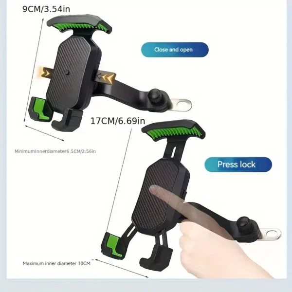 Secure Rearview Phone Bracket