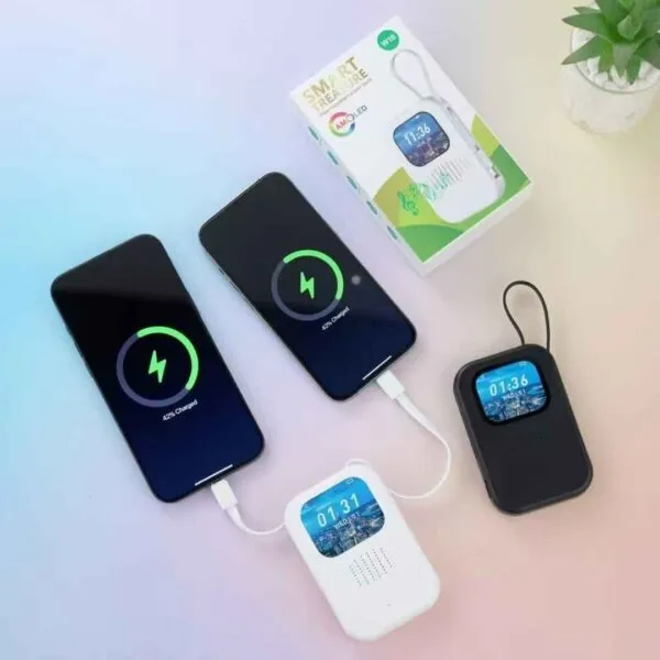 8000mAh Power Bank with Speaker & Display