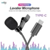 USB Type C mic Lavalier Clip Mic