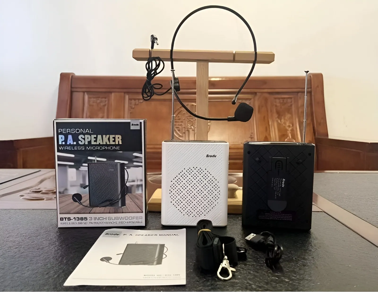 Hands-Free PA System for Public Speaking & Training 