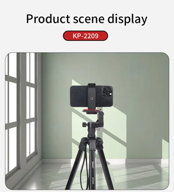 Jmary KP-2209 Professional Tripod for DSLR & Mobile Photography