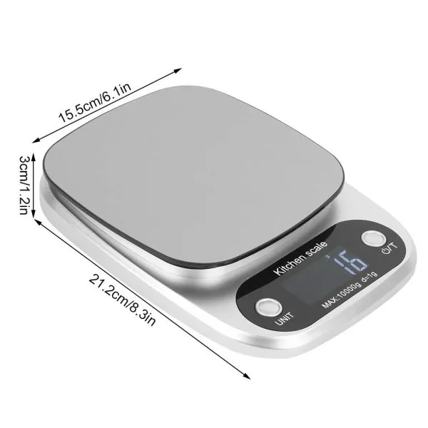 Kitchen Digital Weight Scale with High Precision 1g to 10000g