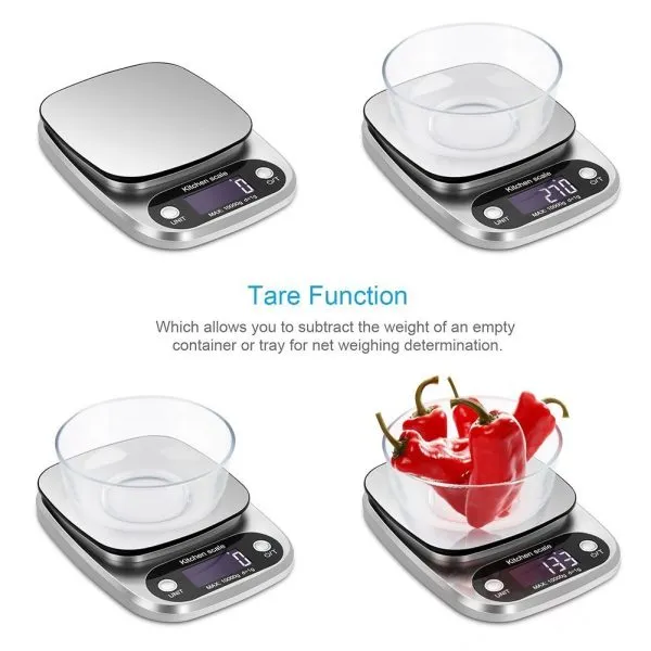 Plastic Body Digital Kitchen Scale for Food Measurement