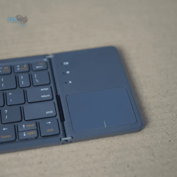 Portable wireless folding keyboard
