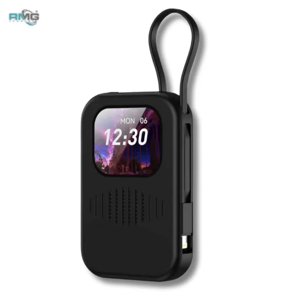 8000 mAh Power bank With speaker 2 in 1 Charging and Music Device