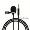 Professional Wired Clip-On Lapel Microphone for PC & Laptop