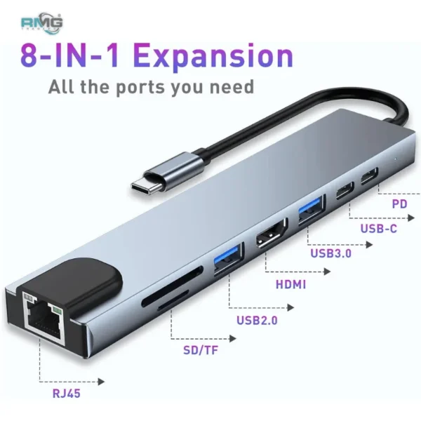 8-in-1 USB-C Hub Adapter