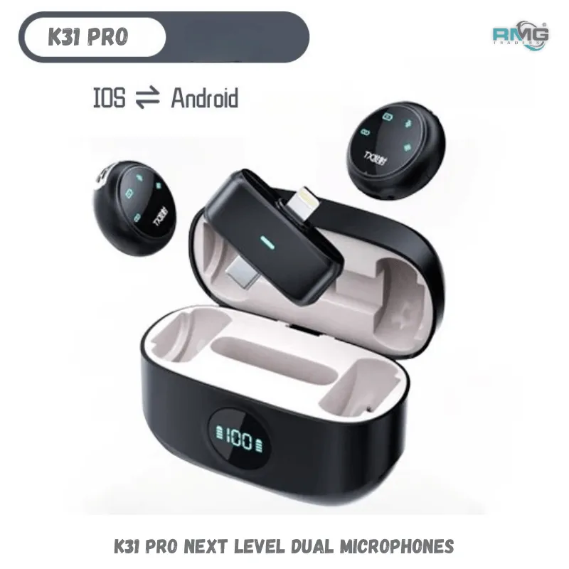 K31 Pro Wireless Lavalier Microphone