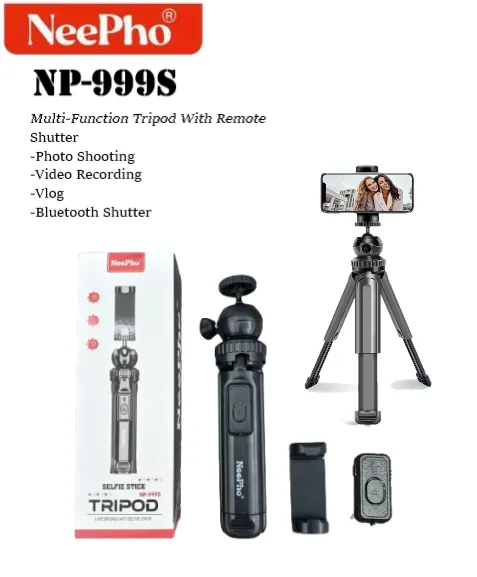 Neepho NP-999S Tripod with Remote Shutter