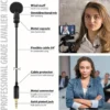High-Quality Lavalier Mic for Video Recording & Streaming