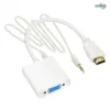 Compact HDMI to VGA adapter with 3.5mm stereo jack
