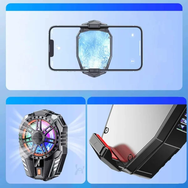 Clip-on gaming phone cooler fan
