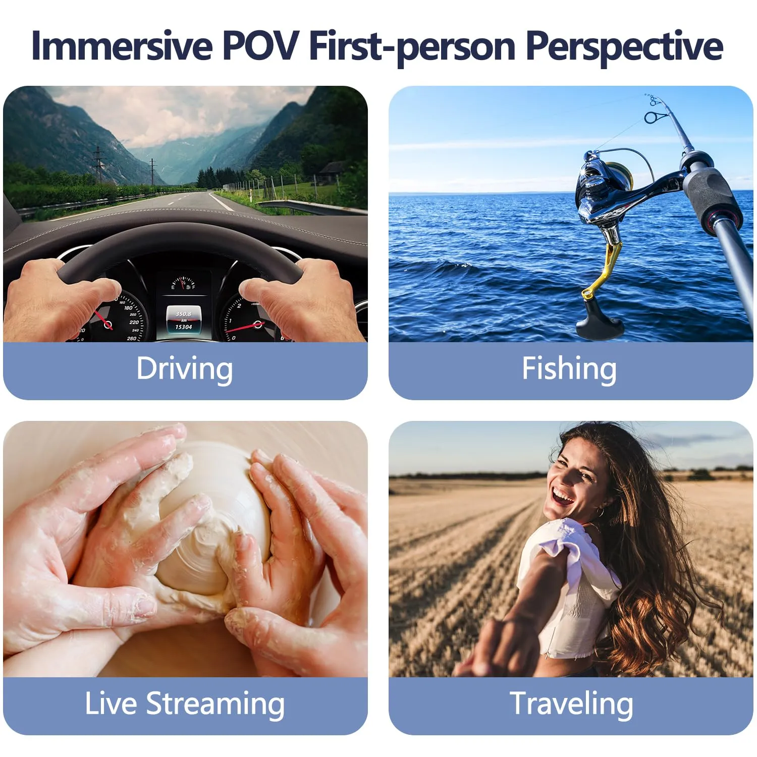 Lightweight Neck Phone Clip for Recording