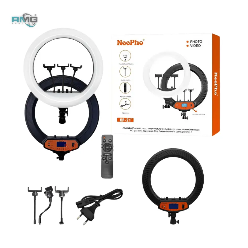 NeePho NP-21 professional ring light front view
