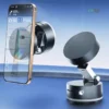 Compact magnetic suction phone holder folded
