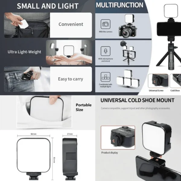 NP-L1 LED video light with adjustable brightness